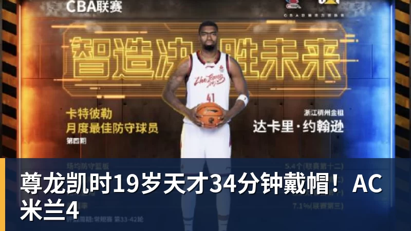 尊龙凯时19岁天才34分钟戴帽!AC米兰4